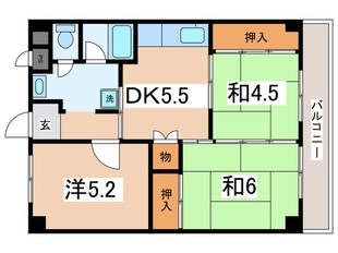 栄楽ハイツの物件間取画像